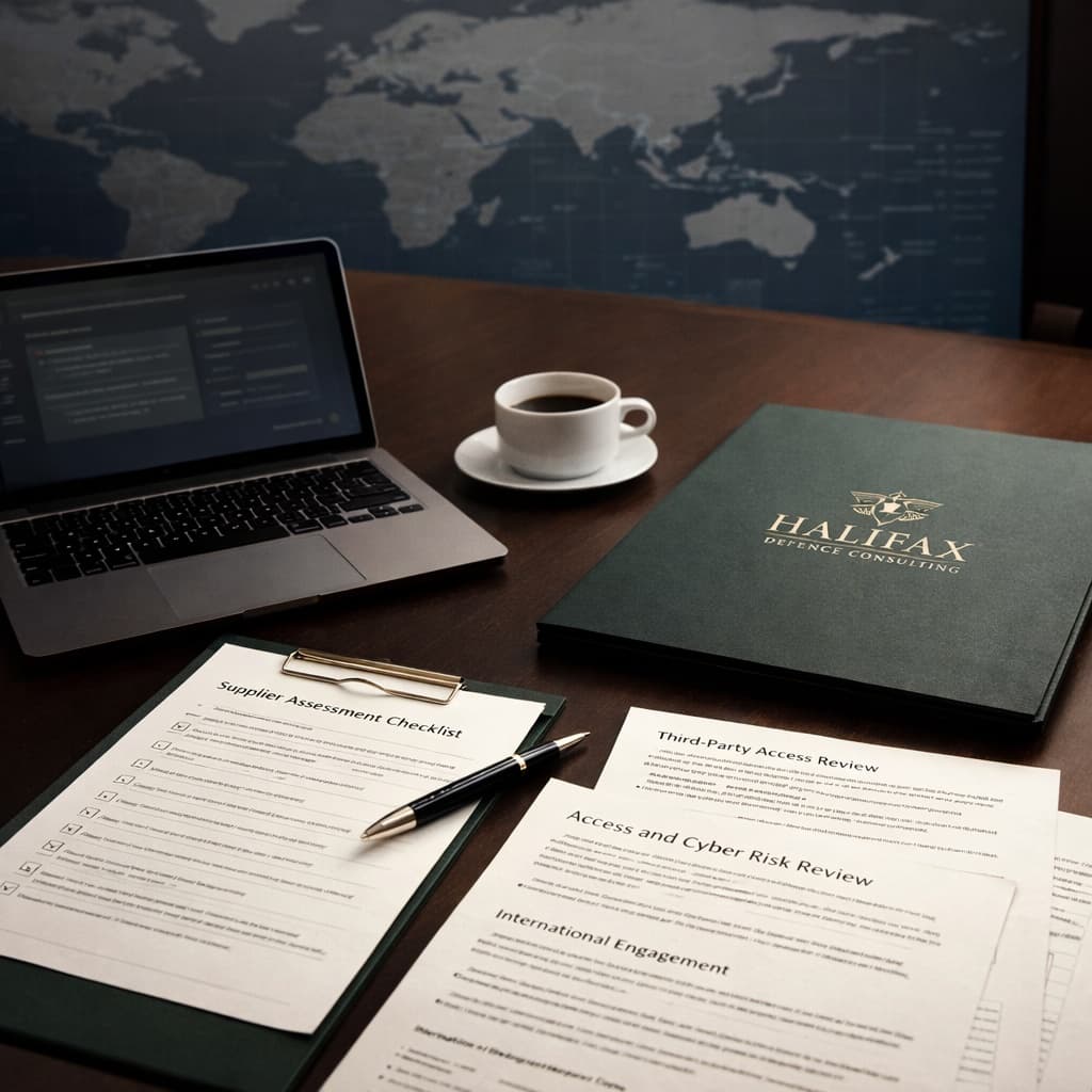 Secure information handling desk setup